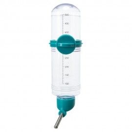 BEBEDOURO DE PLÁSTICO TRANSPARENTE COM SUPORTE DE ROSCA - 500ML