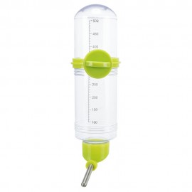 BEBEDOURO DE PLÁSTICO TRANSPARENTE COM SUPORTE DE ROSCA - 500ML