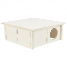 ABRIGO EM MADEIRA COM 4 DIVISORIAS (25X10X25)