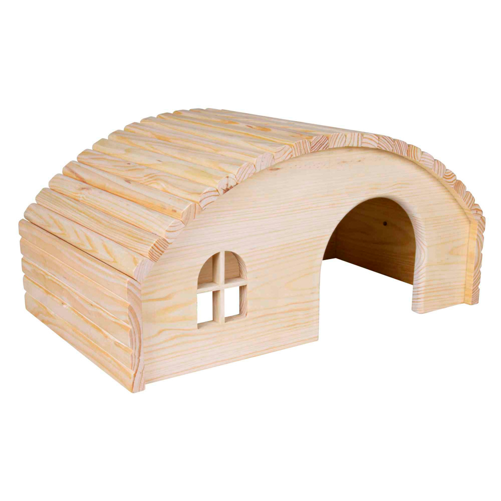 CASA EM MADEIRA DE PINHO PARA COELHOS (42X20X25)