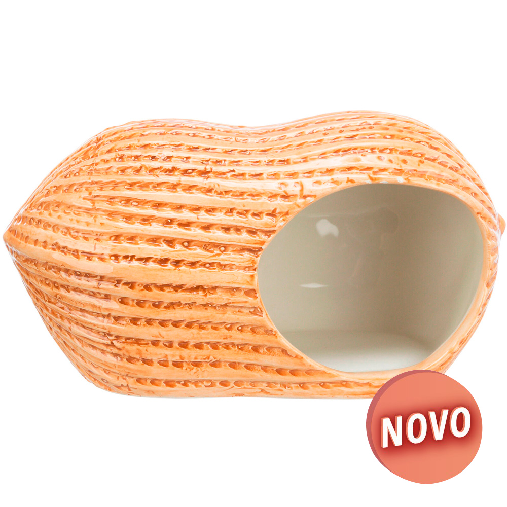 CASA EM CERÂMICA AMENDOIM PARA RATOS E HAMSTERS