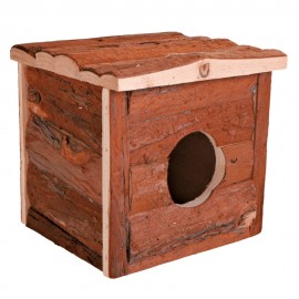 CASA JERRICK EM MADEIRA NATURAL (15 X14X15CM)