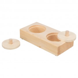 SNACK BOX - EM MADEIRA PARA ROEDORES
