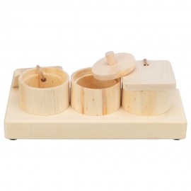 SNACK CUPS - EM MADEIRA PARA ROEDORES