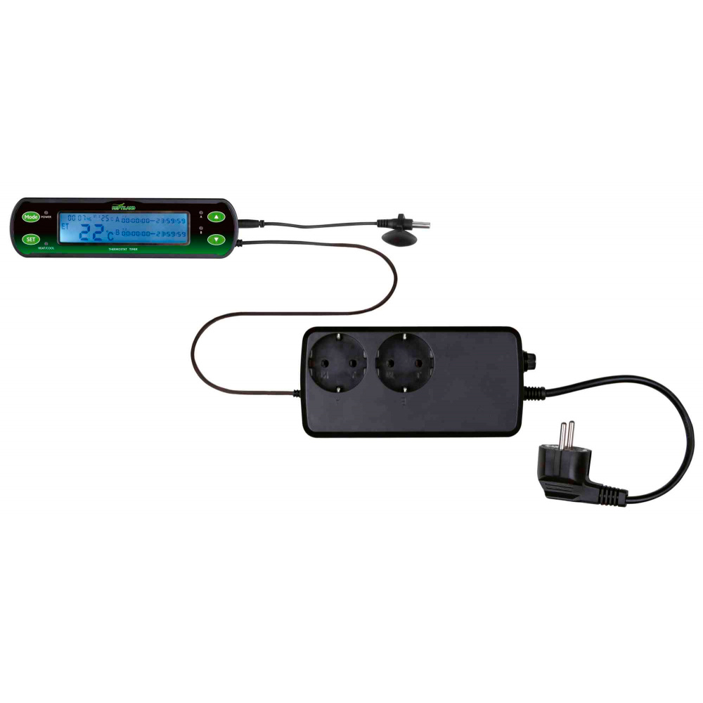 TERMOSTATO DIGITAL COM 2 CIRCUITOS PARA TERRÁRIO E AQUÁRIO