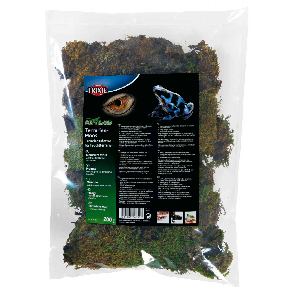 REPTILAND TERRARIEN-MOOS - MUSGO: SUBSTRATO PARA VIVÁRIOS HÚMIDOS 200G