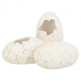 DECORAÇÃO PARA TERRÁRIO -ESCONDERIJOS PARA RÉPTEIS OVOS  EM POLIRESINA 20X13X15
