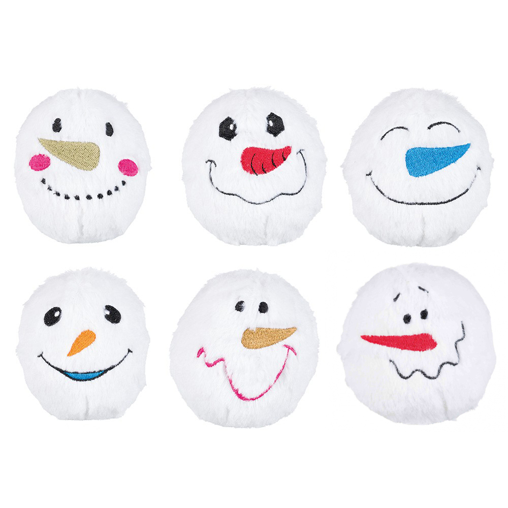 BOLAS "BONECO DE NEVE" (6 UNIDADES)