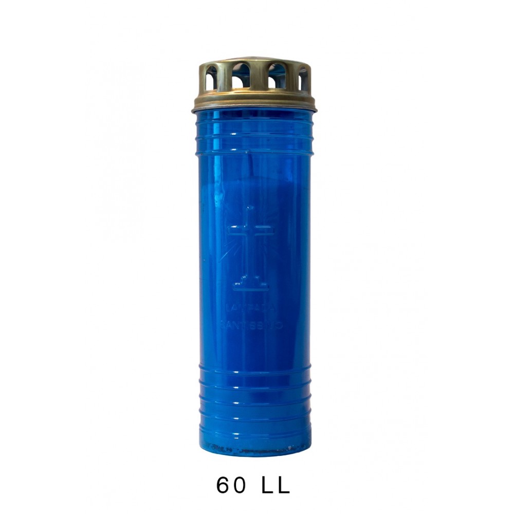 VELA CULTO EXTERNO 7 DIAS OU 60 LL AZUL