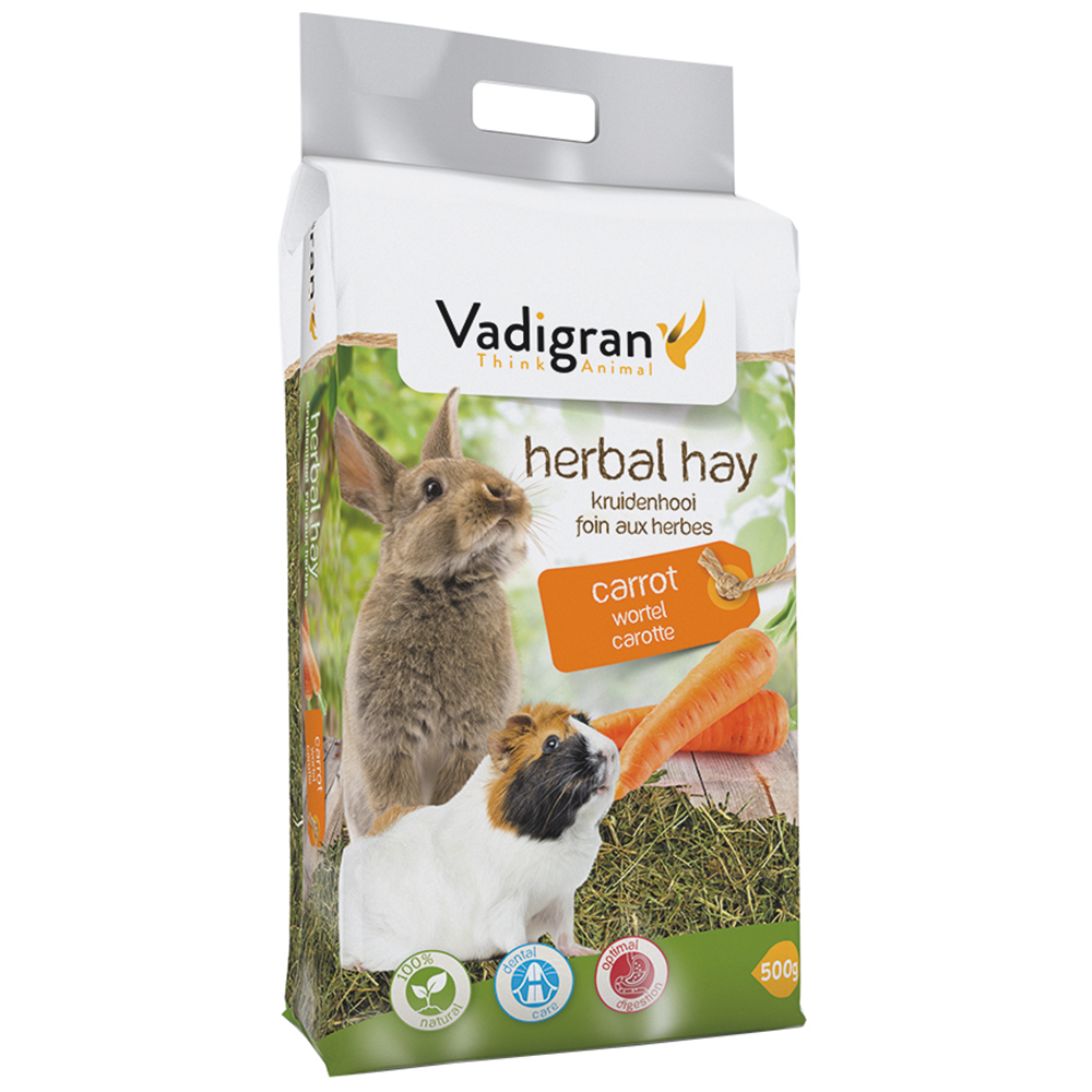 VADIBED - FENO NATURAL COM CENOURA PARA ROEDORES - 500GR