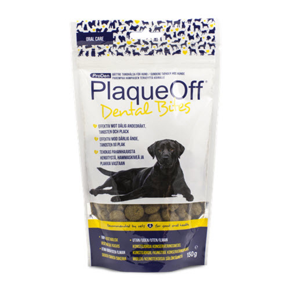 PLAQUE OFF DENTAL CROQ CÃES -150 GR