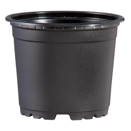 VASO DUO 19 HORTICOLA TERMOFORMADO BX NEGRO - UNIDADE