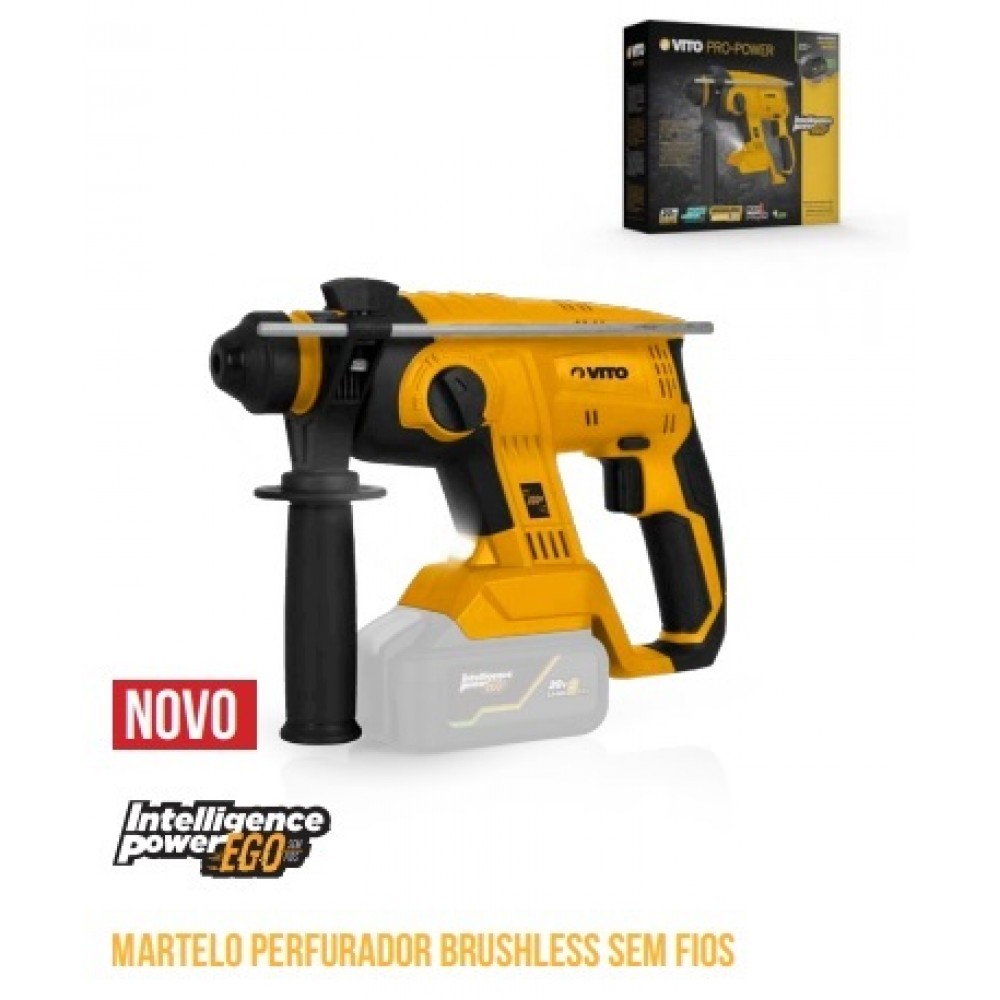 VITO MARTELO PERFURADOR BRUSHLESS 20V LI SEM FIOS