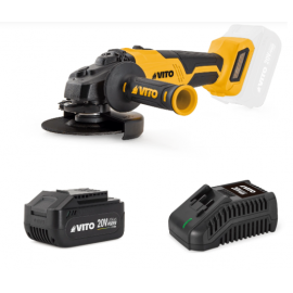 VITO REBARBADORA 125MM BRUSHLESS 20V COM CARREGADOR E BATERIA 4AH