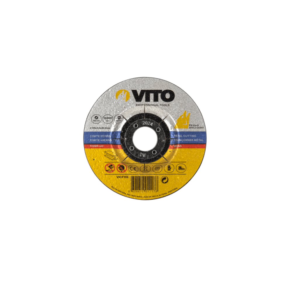 VITO DISCO CORTE FERRO 115 MM