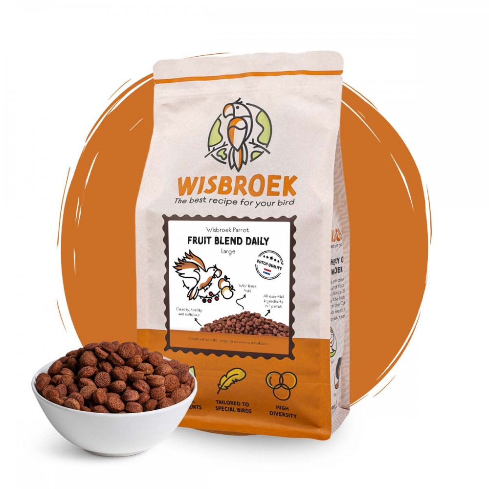 WISBROEK PAPAGAIOS FRUIT BLEND DAILY LARGE  - 1 KG